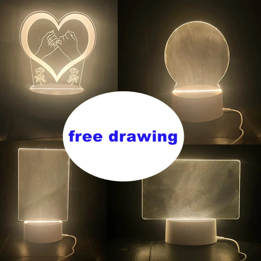 📝 Creative LED Message Board Night Light – Perfect Gift! 🎁 50% OFF