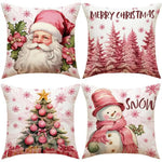 🎄 New Pink Christmas Pillow Covers-New Christmas Home Products🎁