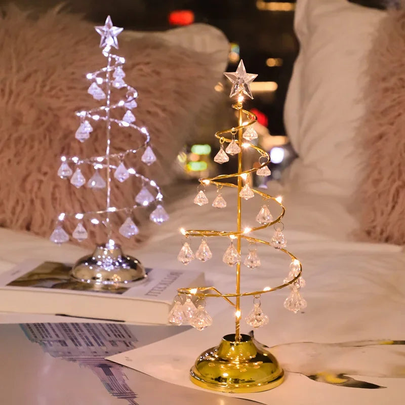 New Christmas Crystal Tree LED Lamp