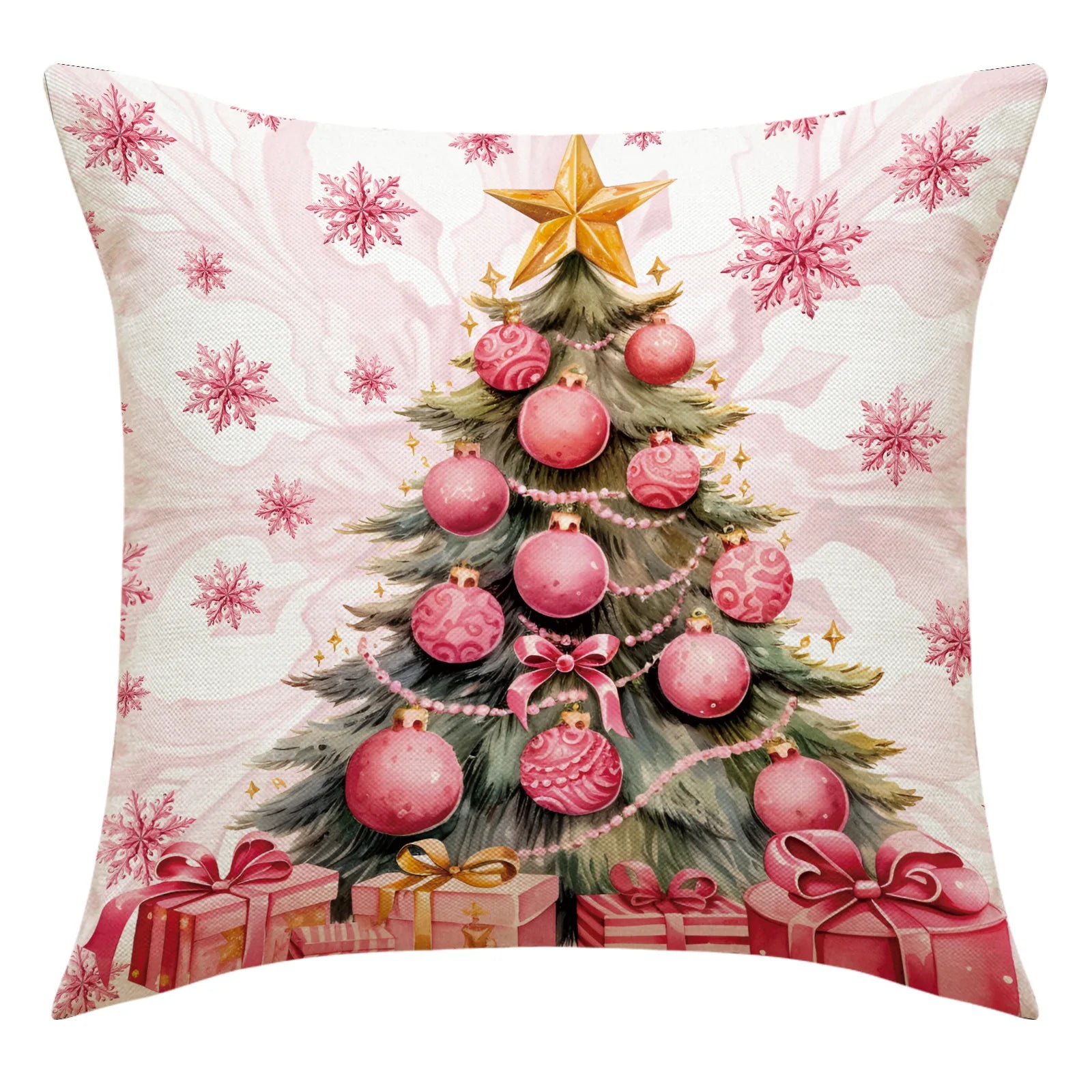 Pink Christmas Pillow Covers-New Christmas Home Products