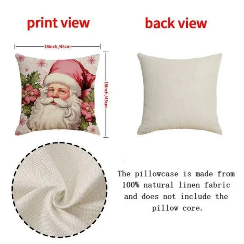 Pink Christmas Pillow Covers-New Christmas Home Products