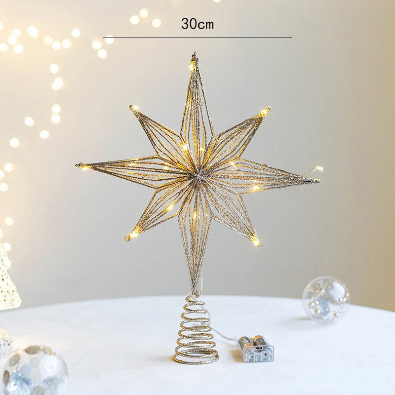 Christmas Tree Topper Star with LED Lights