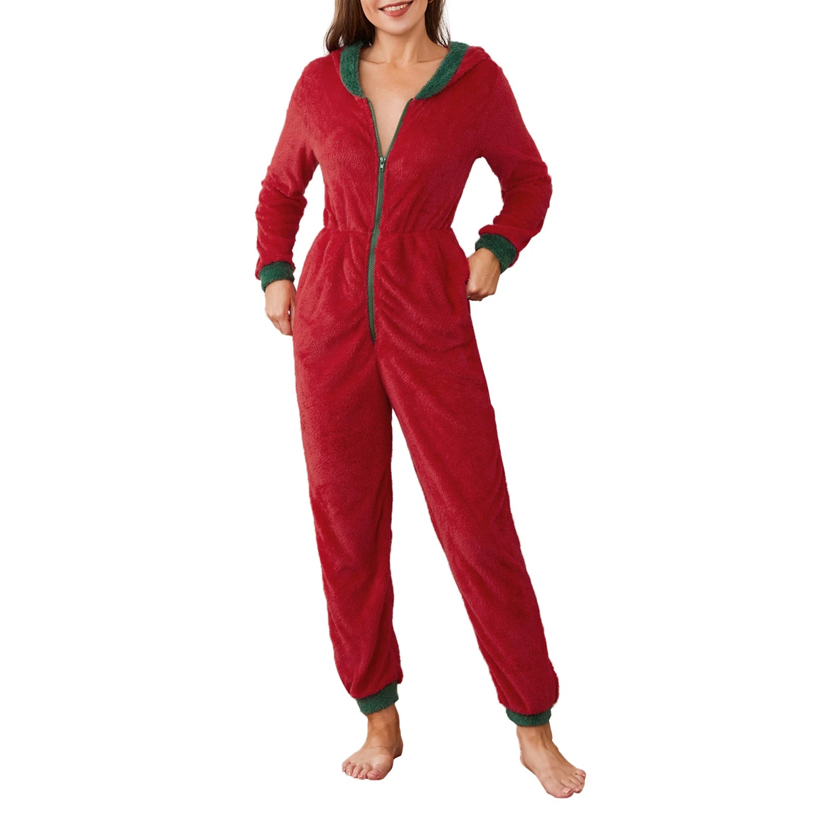 🎄 50% off /Women’s Christmas Hooded Pajama Jumpsuit