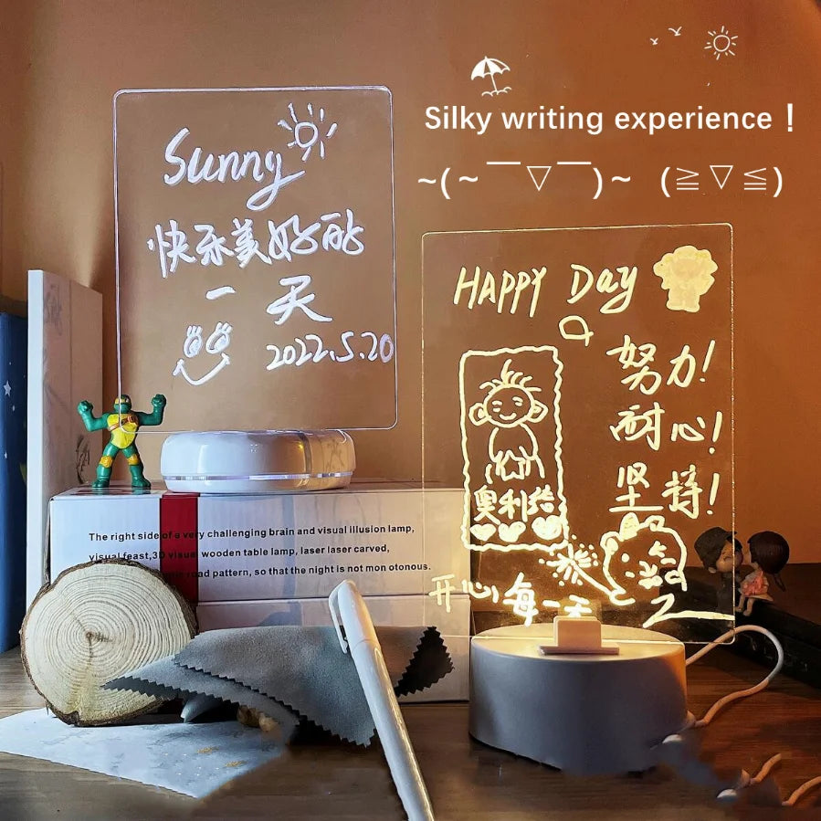 📝 Creative LED Message Board Night Light – Perfect Gift! 🎁 50% OFF