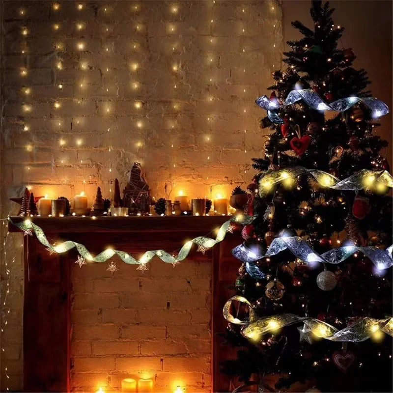 Christmas Decor LED Ribbon Fairy Lights