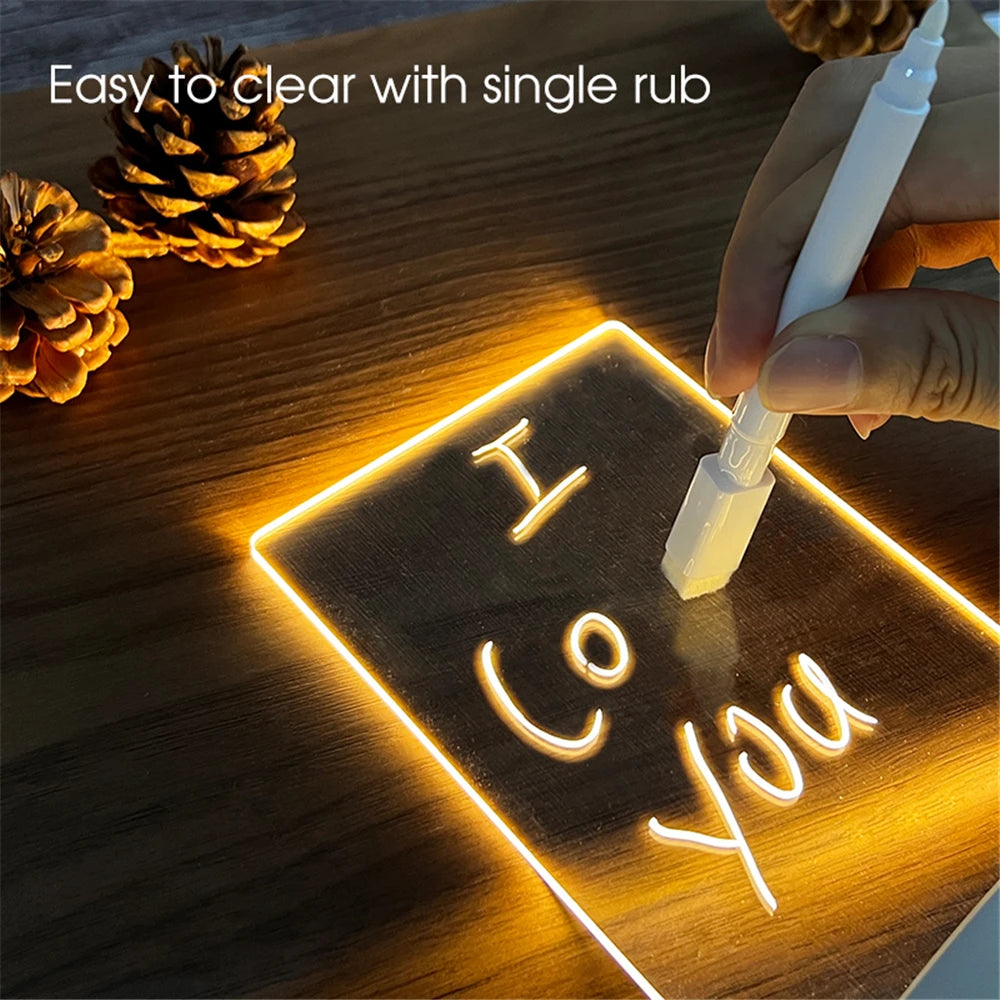 📝 Creative LED Message Board Night Light