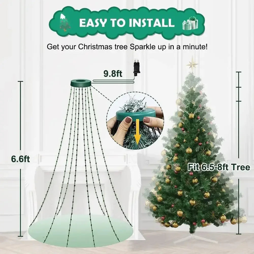 🎄 DIY Smart APP Christmas Tree Lights /50% off