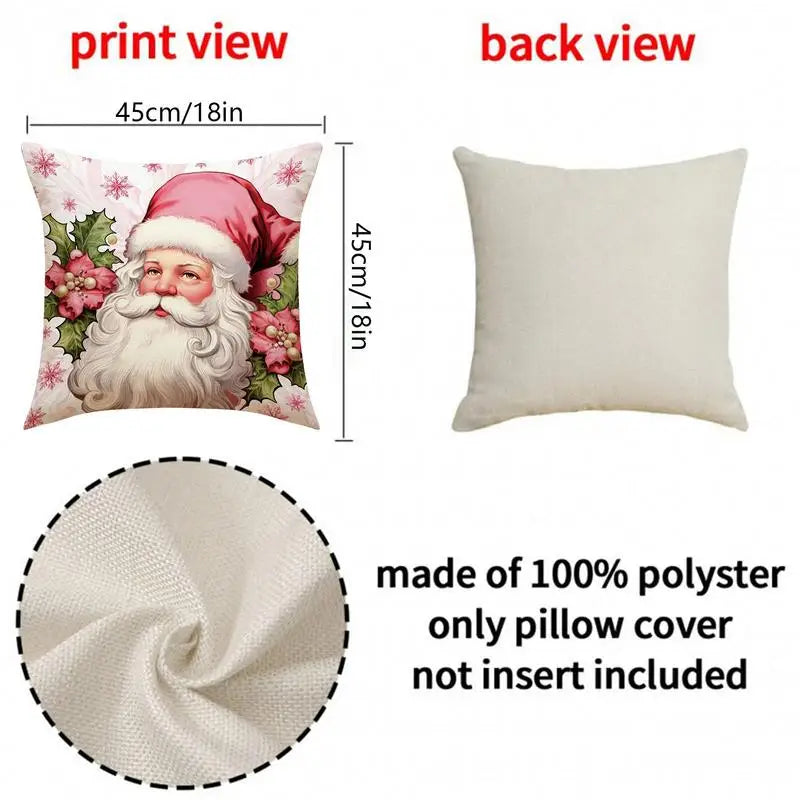 🎄 New Pink Christmas Pillow Covers-New Christmas Home Products🎁