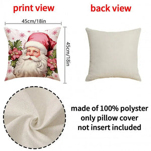 🎄 New Pink Christmas Pillow Covers-New Christmas Home Products🎁