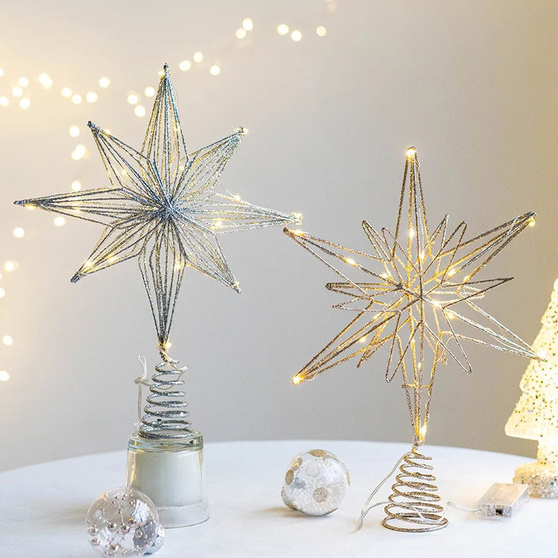 Christmas Tree Topper Star with LED Lights