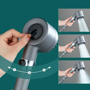 🚿 High Pressure Shower Head with Massage