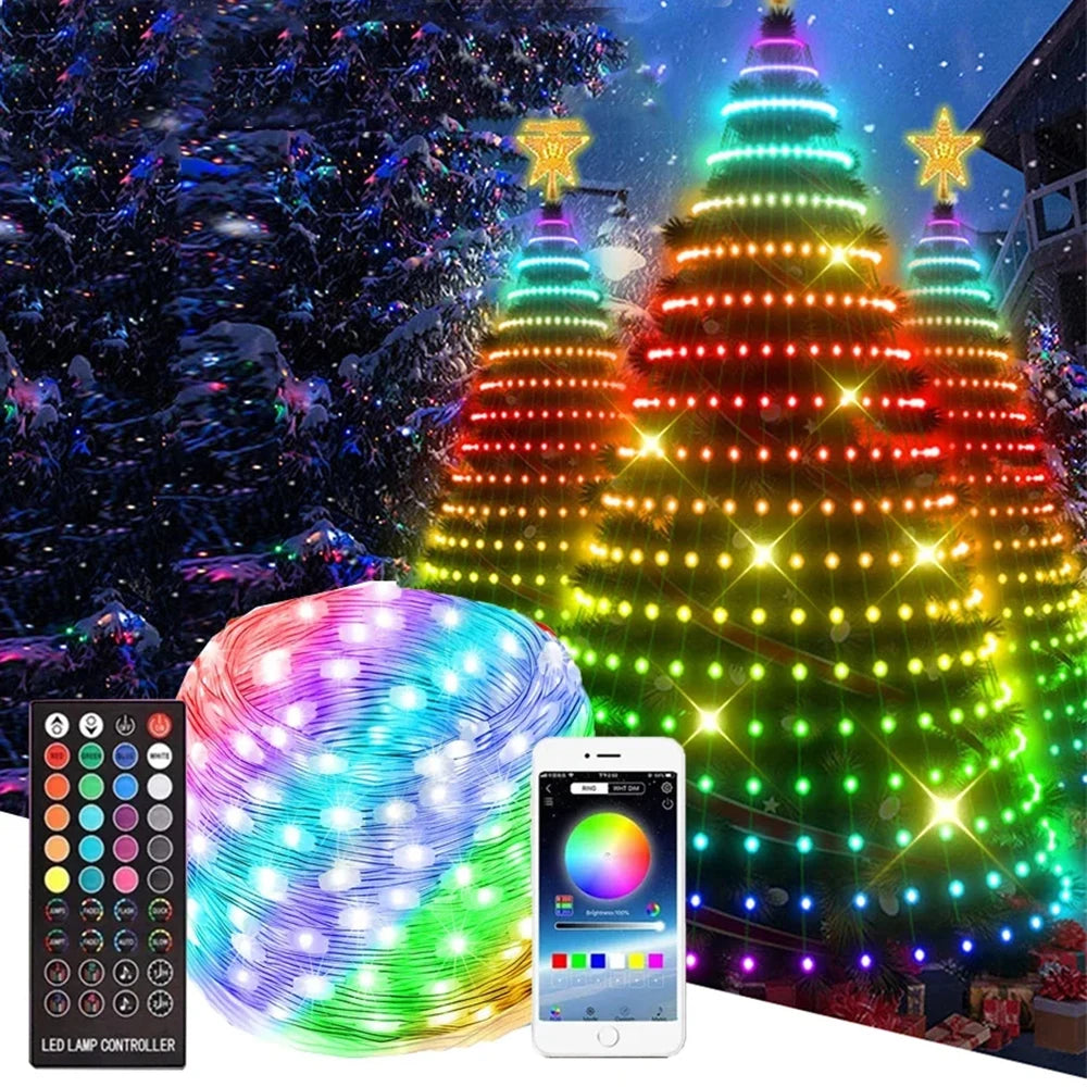 Christmas Tree Lights - Intelligent App Controlled LED String Lights