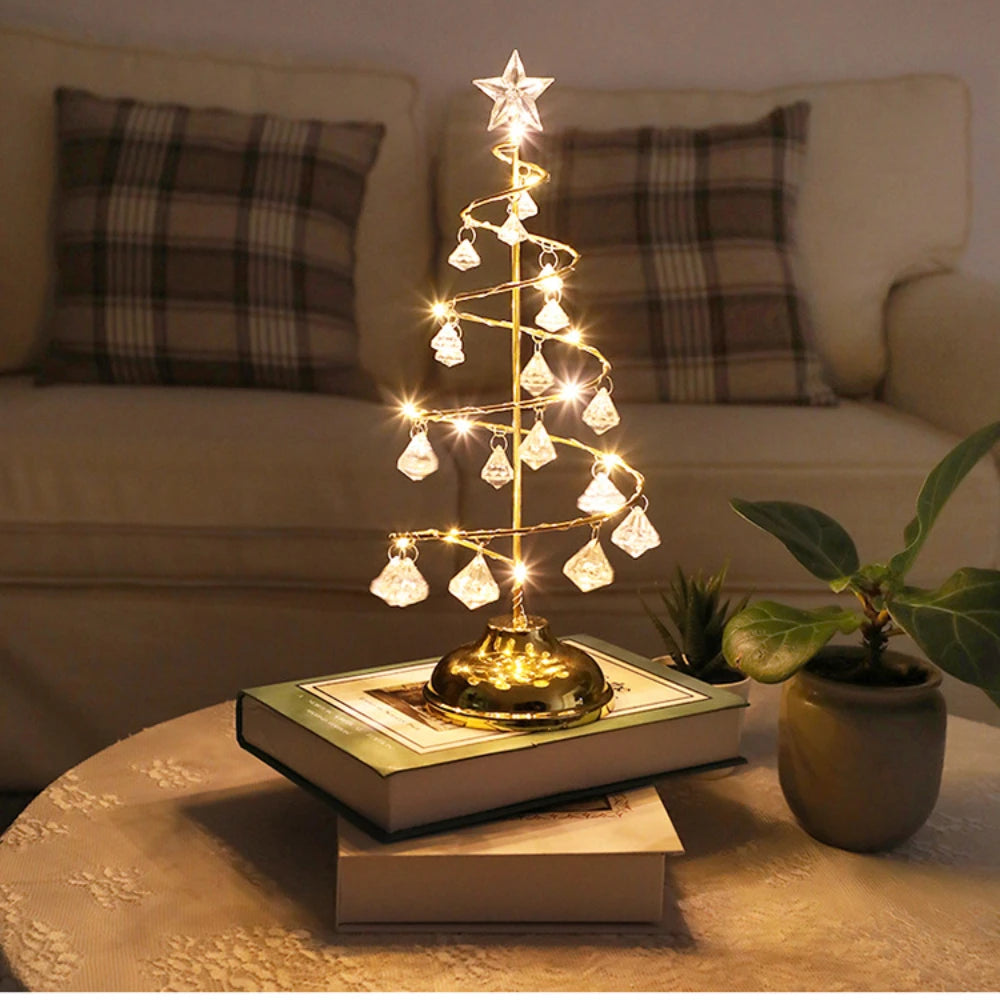 New Christmas Crystal Tree LED Lamp