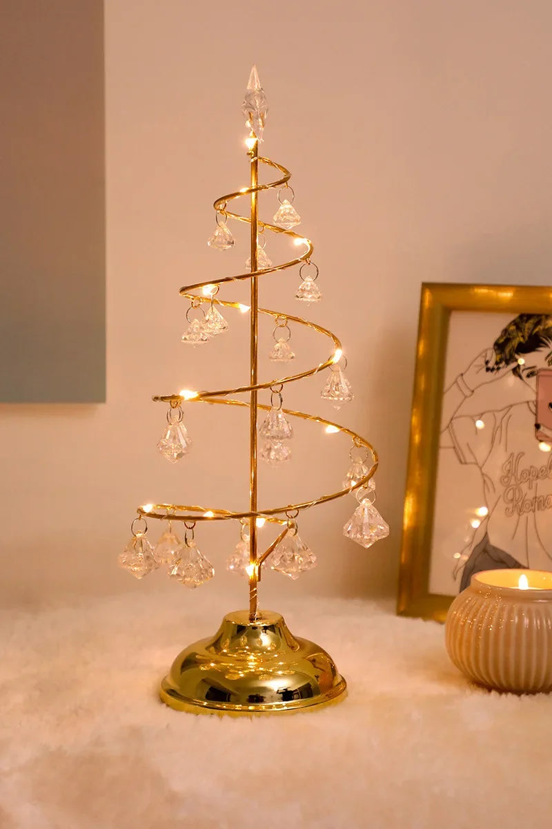 New Christmas Crystal Tree LED Lamp