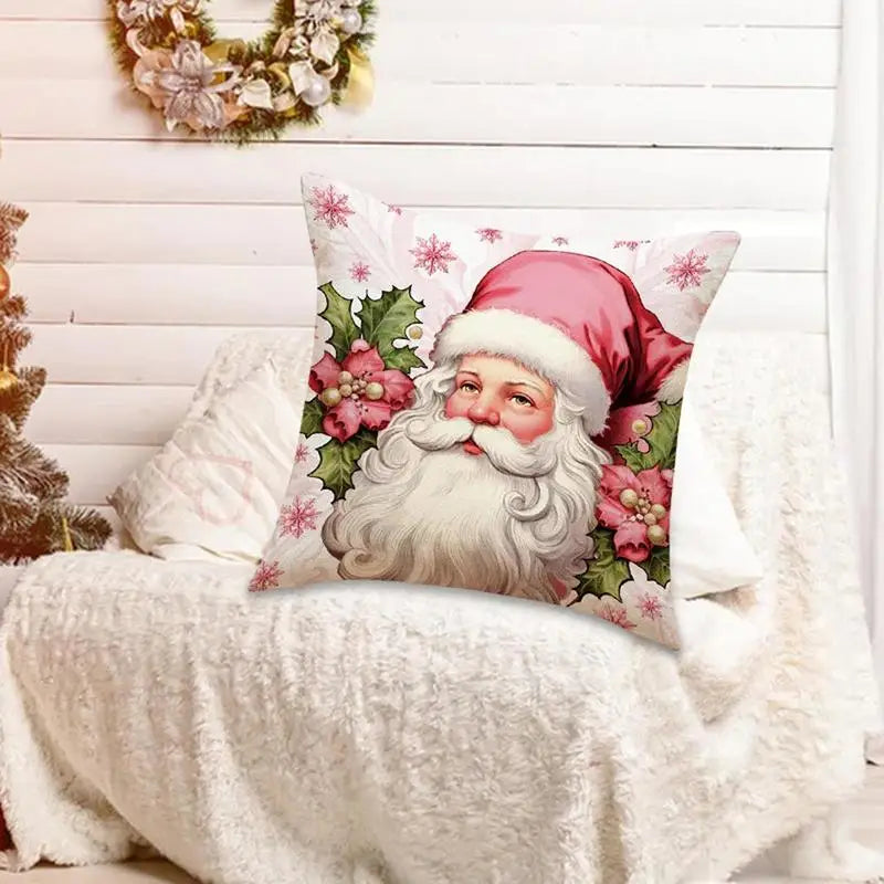 🎄 New Pink Christmas Pillow Covers-New Christmas Home Products🎁