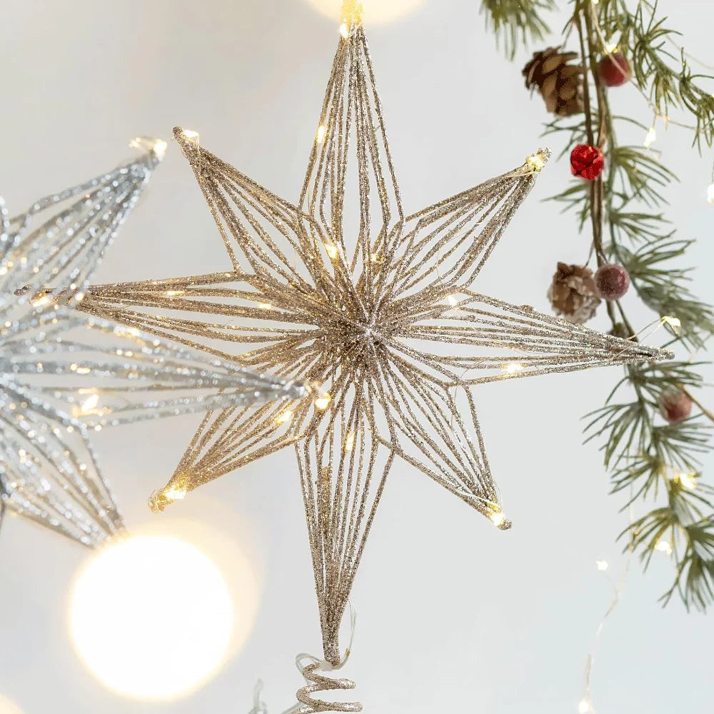 Christmas Tree Topper Star with LED Lights