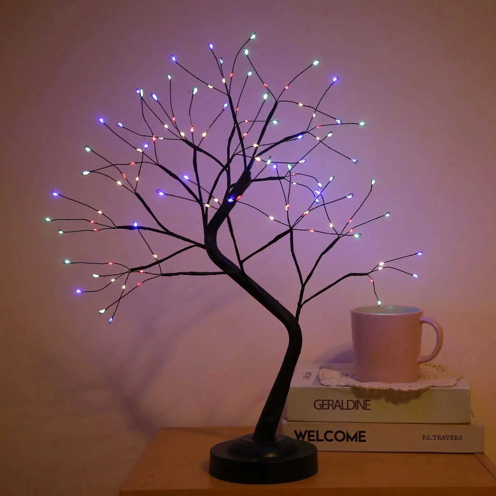 LED Birch Bonsai Tree Night Light – Mini Christmas Lamp